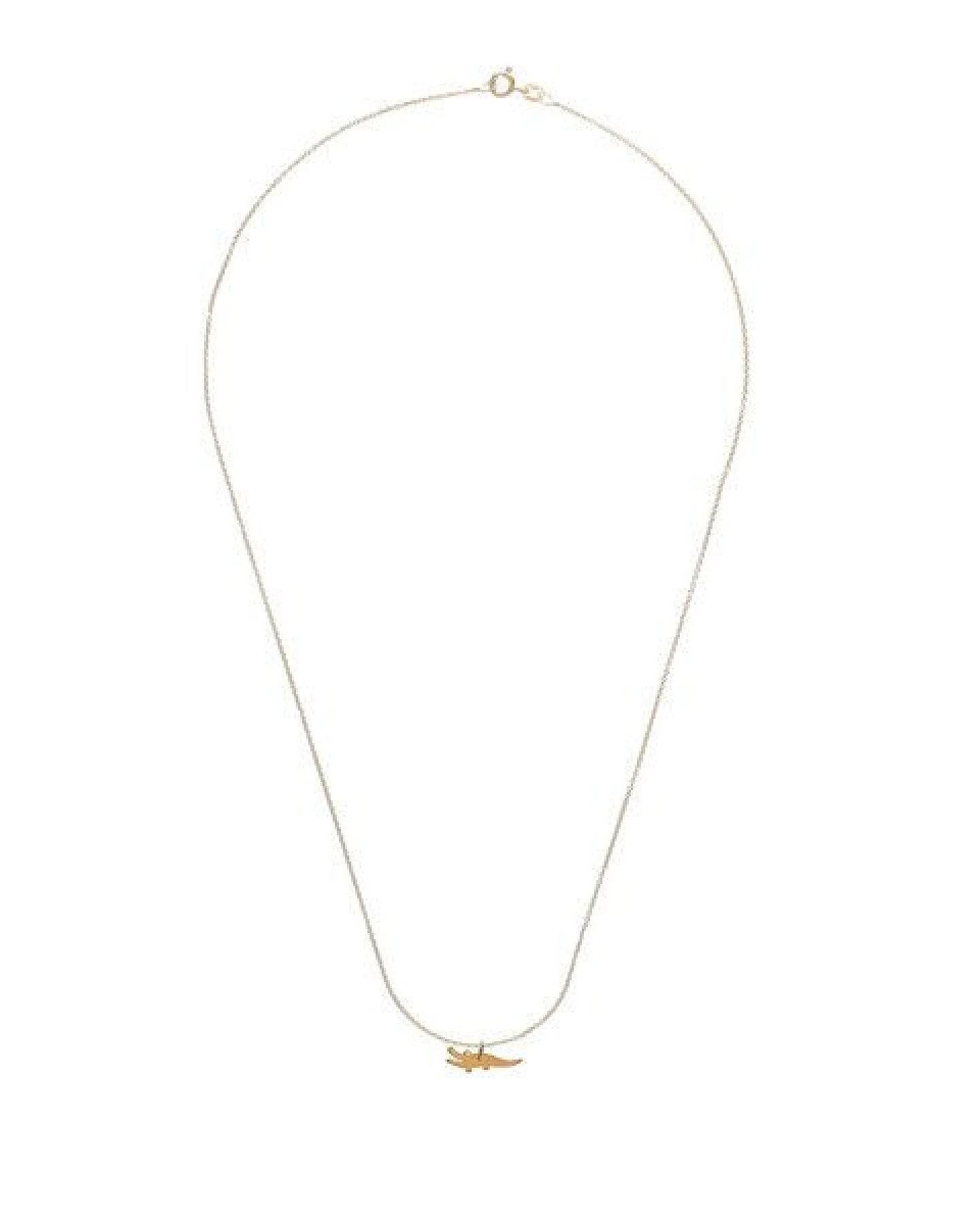 BELLYBIRD Jewellery Kinderkette - kleines Krokodil, Anhänger/ Silber/ Silber vergoldet – Ansicht 4