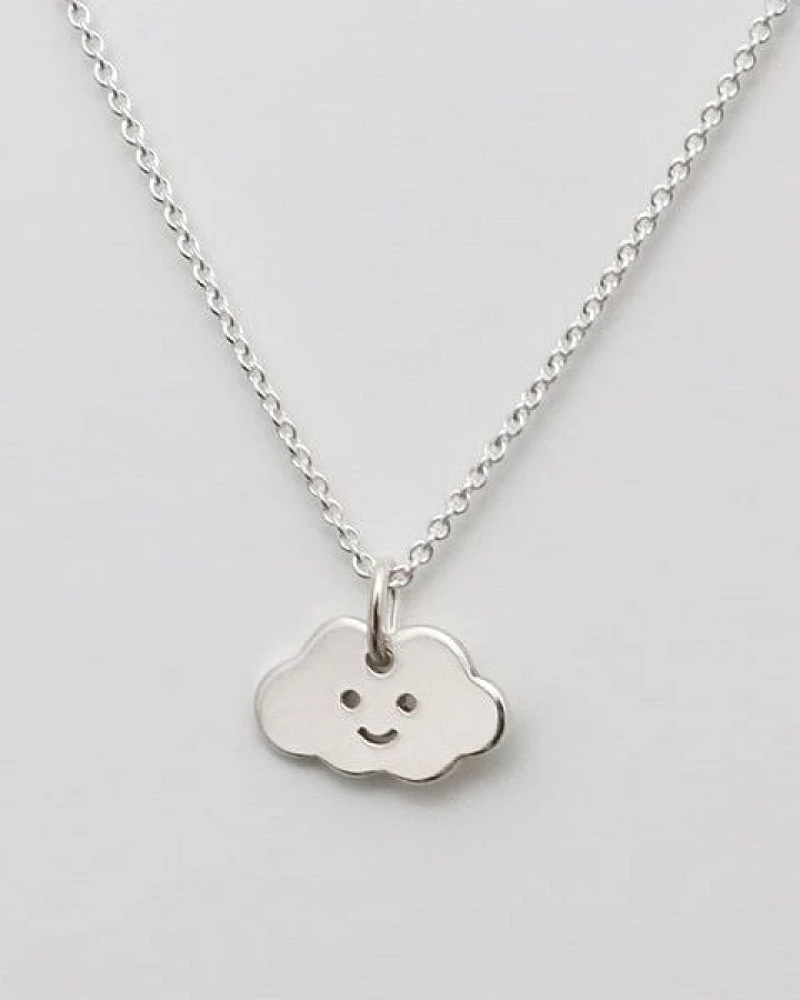 BELLYBIRD Jewellery Kinderkette - kleine Wolke, Anhänger/ Silber/ Silber vergoldet