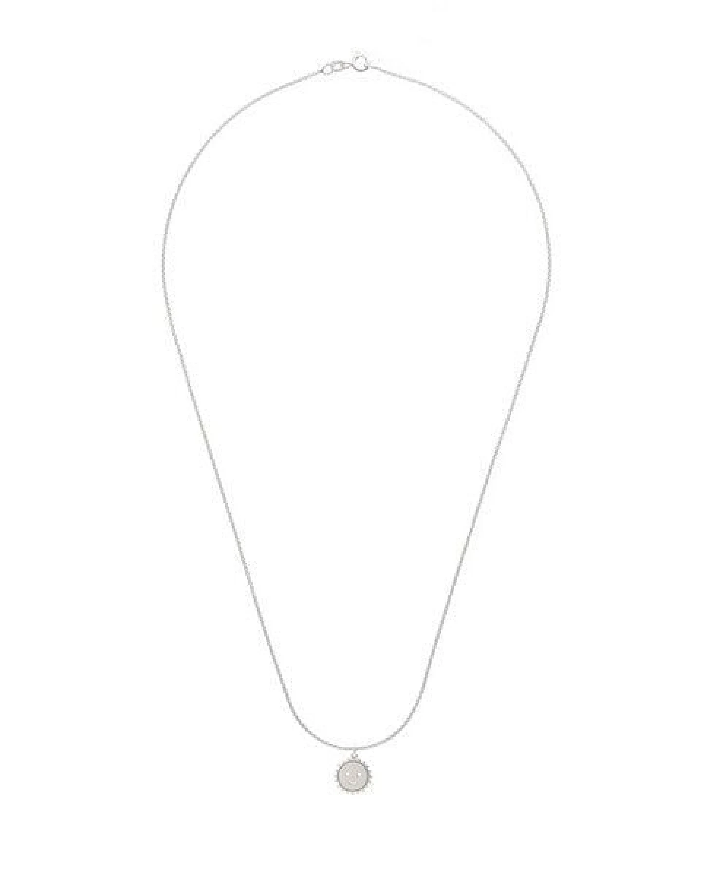 BELLYBIRD Jewellery Kinderkette - kleine lachende Sonne, Anhänger/ Silber/ Silber vergoldet – Ansicht 4