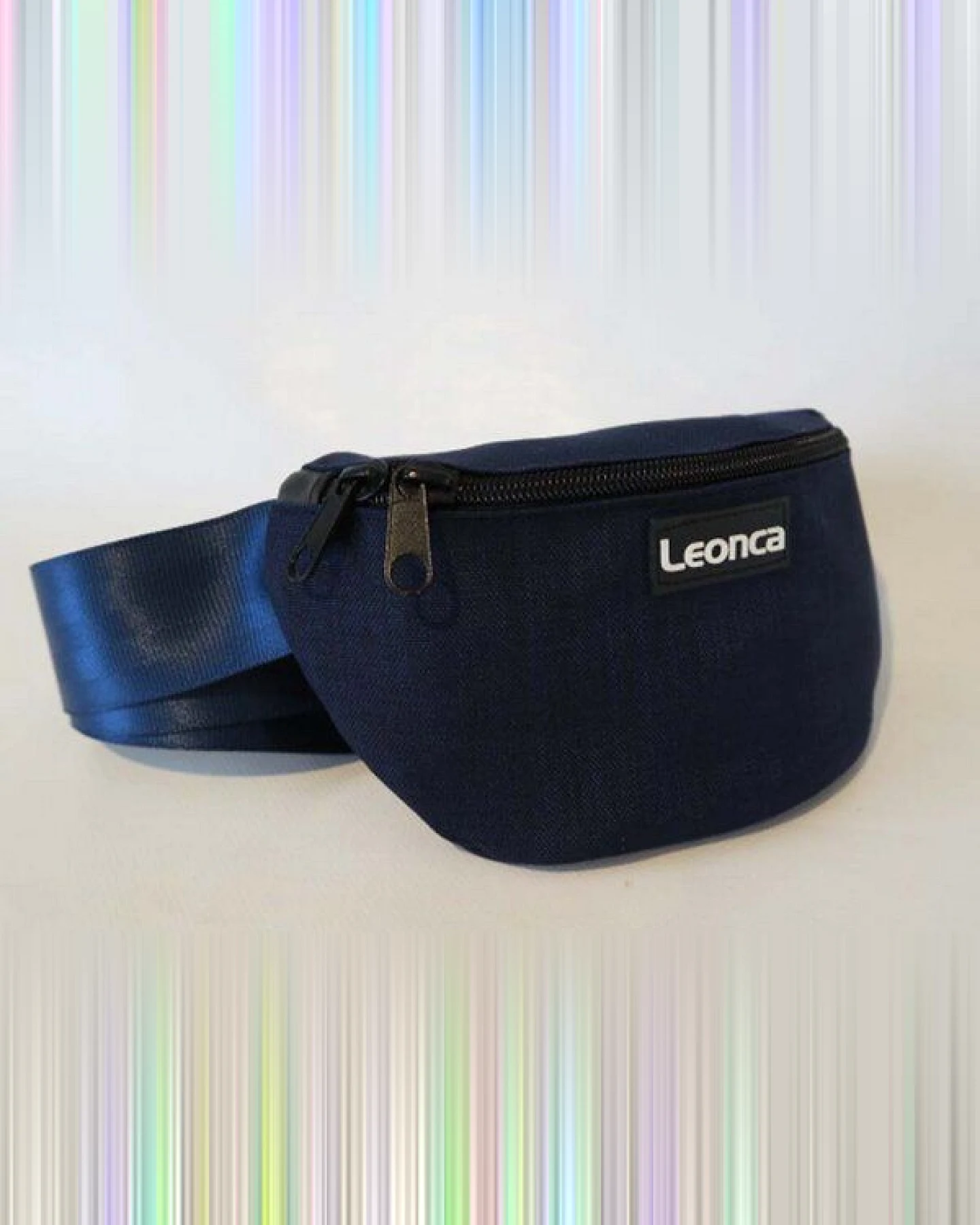 Leonca Upcycling Hip Bag Cordura blau in 3 Größen – Ansicht 3