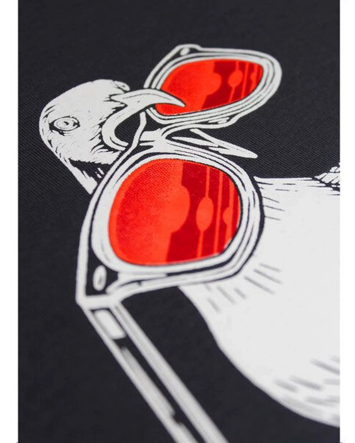FÄDD Herren T-Shirt Rundhals aus Bio-Baumwolle "Hipster Haps Möwe" Grau – Ansicht 4