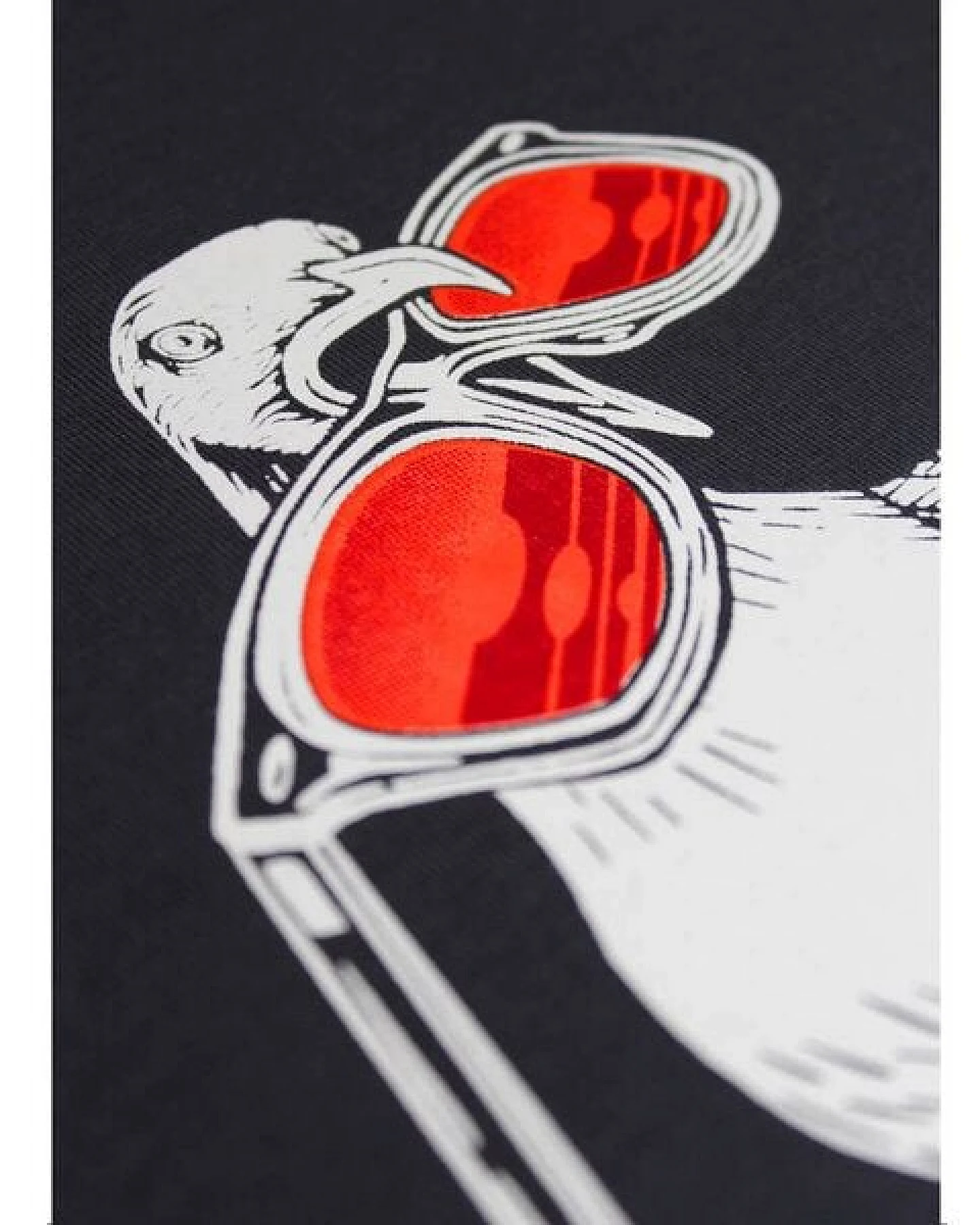 FÄDD Herren T-Shirt Rundhals aus Bio-Baumwolle "Hipster Haps Möwe" Grau – Ansicht 4