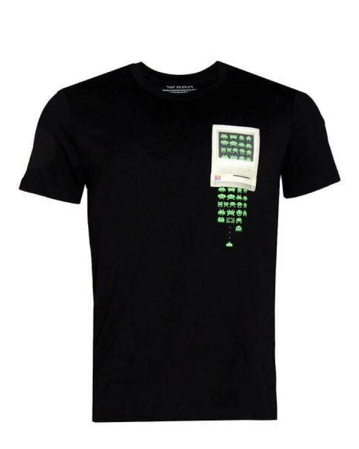 FÄDD Herren T-Shirt Rundhals Bio-Baumwolle "Spaß Eindringlinge BT" Schwarz