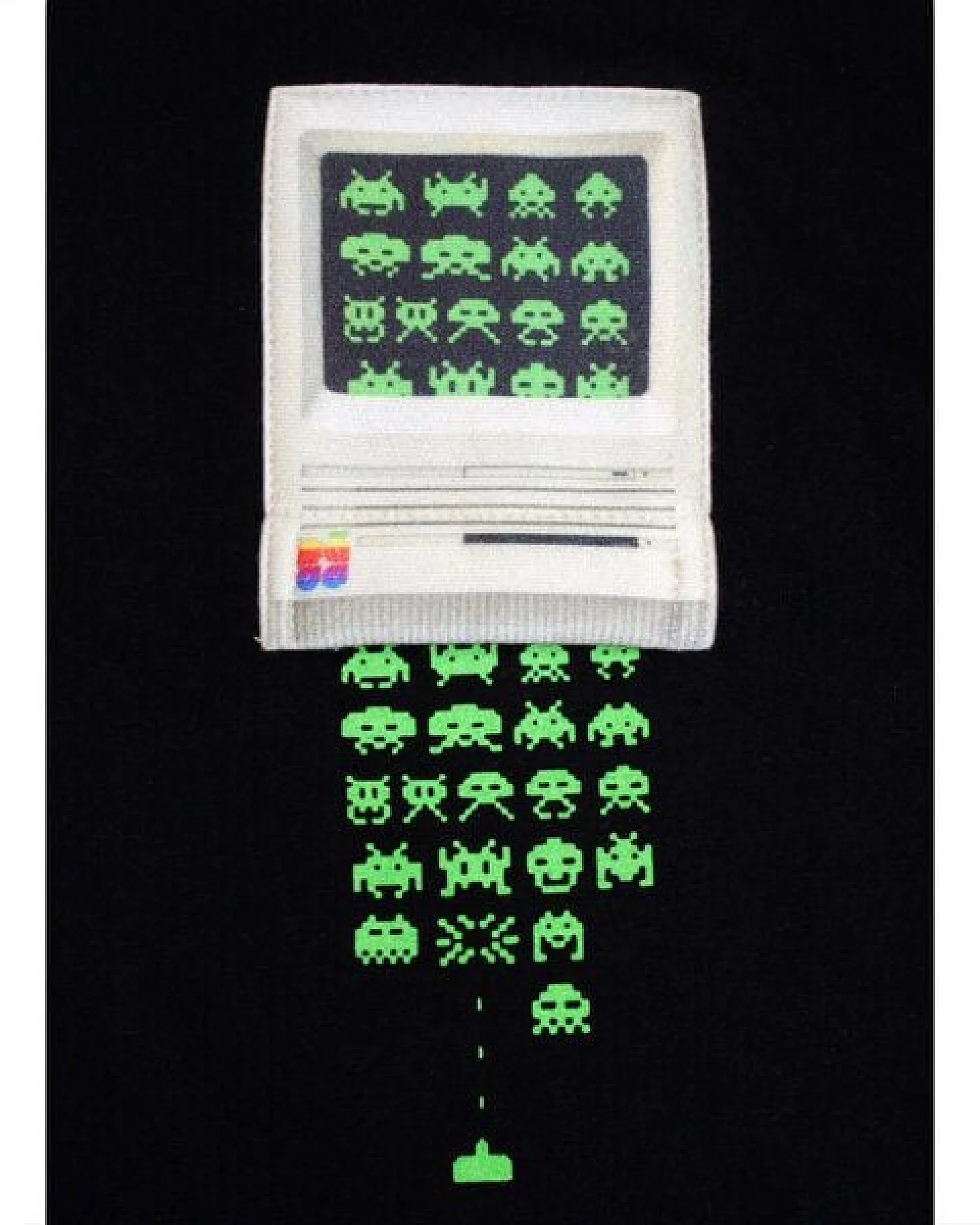 FÄDD Herren T-Shirt Rundhals Bio-Baumwolle "Spaß Eindringlinge BT" Schwarz – Ansicht 2