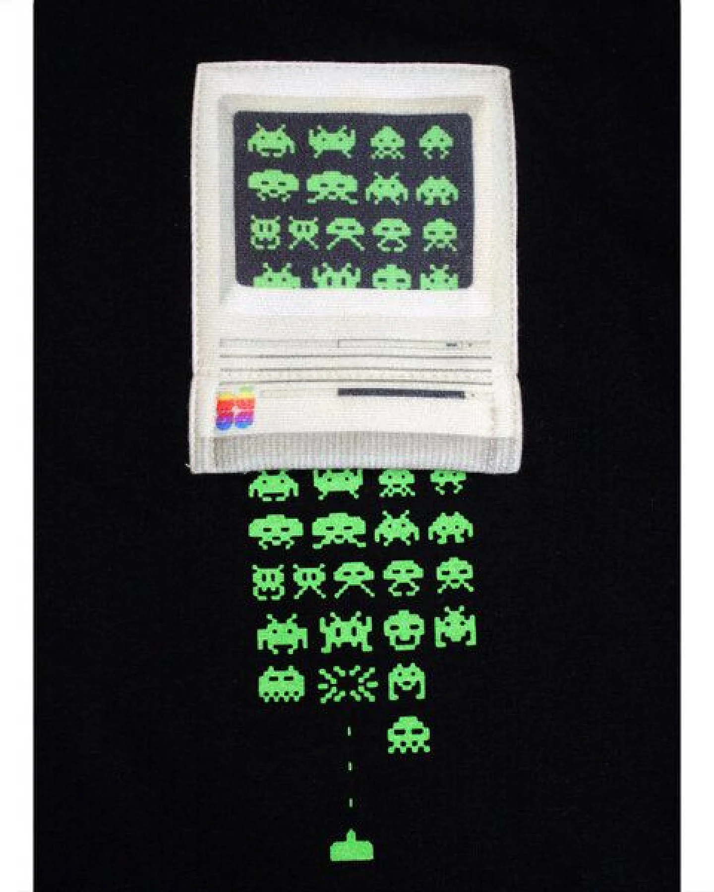 FÄDD Herren T-Shirt Rundhals Bio-Baumwolle "Spaß Eindringlinge BT" Schwarz – Ansicht 2