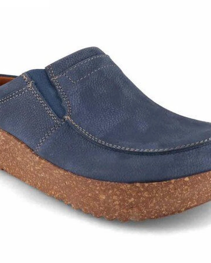 Tuffeln Leder Clogs 'Kommod' mit anatomischer Kork-Naturlatex Laufsohle