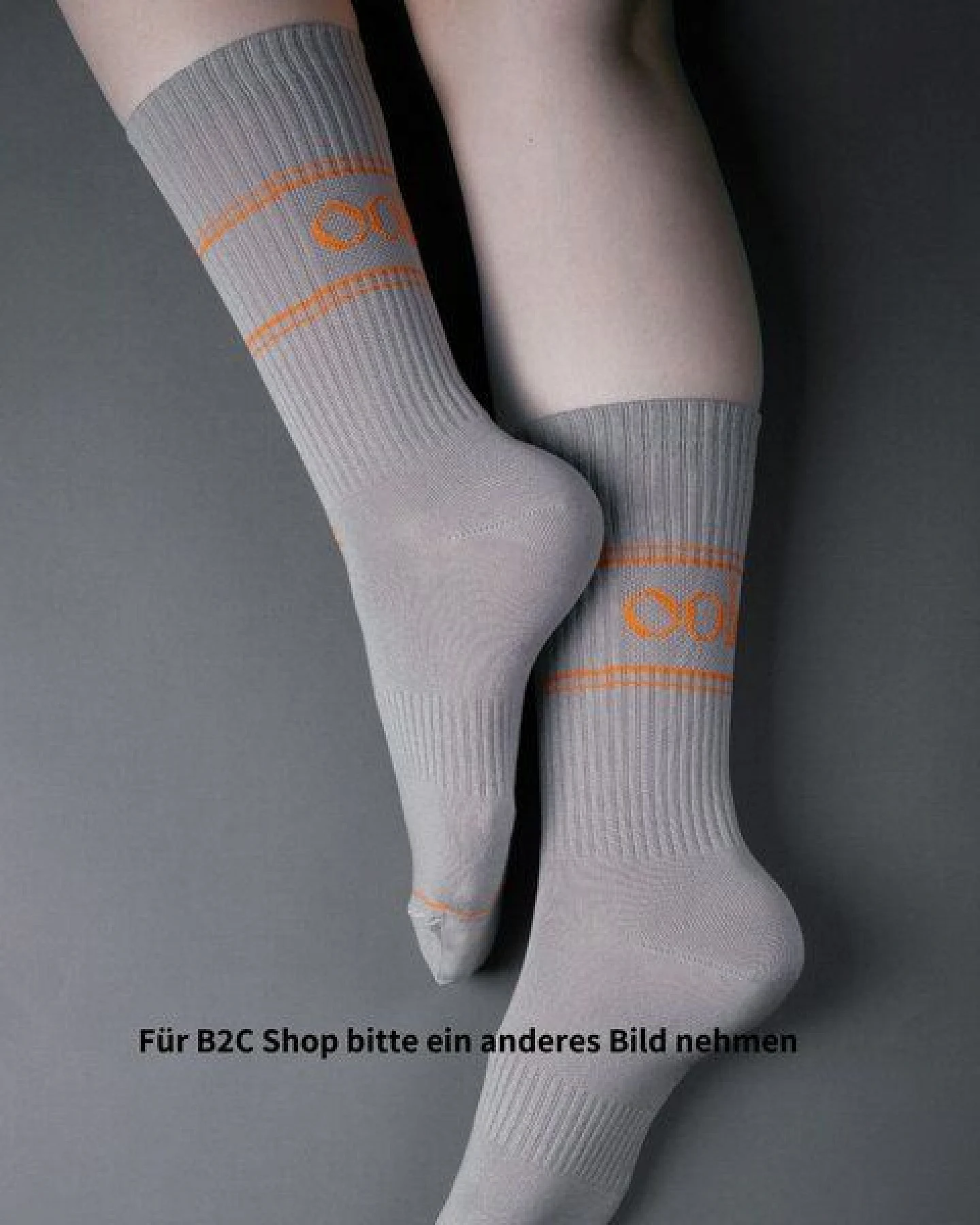 Socken "Ooley Pastel Neon" aus Biobaumwolle made in Italy – Ansicht 3