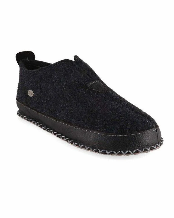 Tuffeln Retro Hüttenschuhe 'Urig' aus Wollfilz mit anatomischem Korkfußbett
