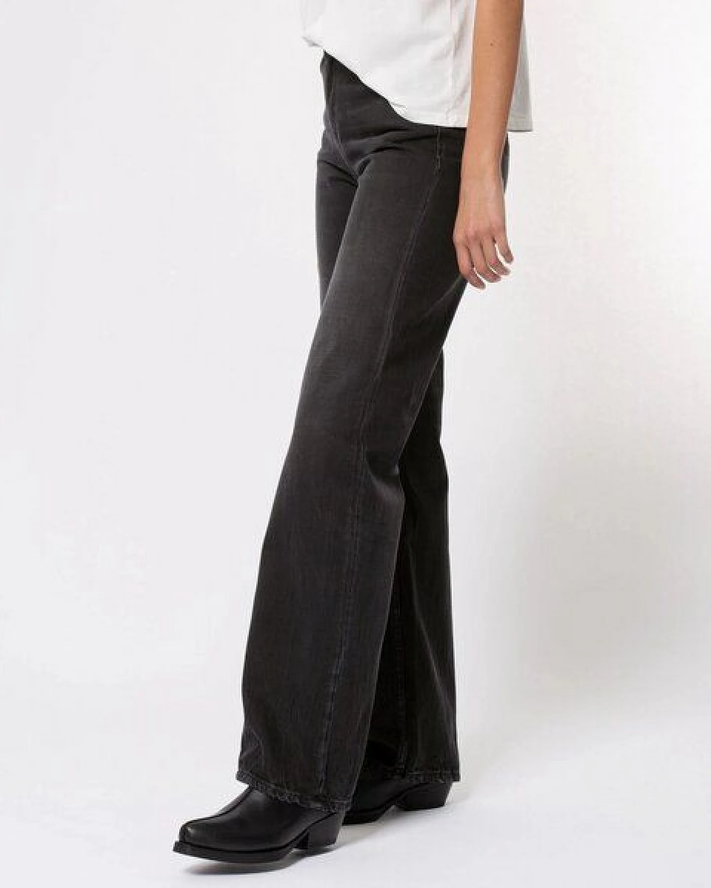 Nudie Jeans Wide Leg Jeans Clean Eileen – Ansicht 3