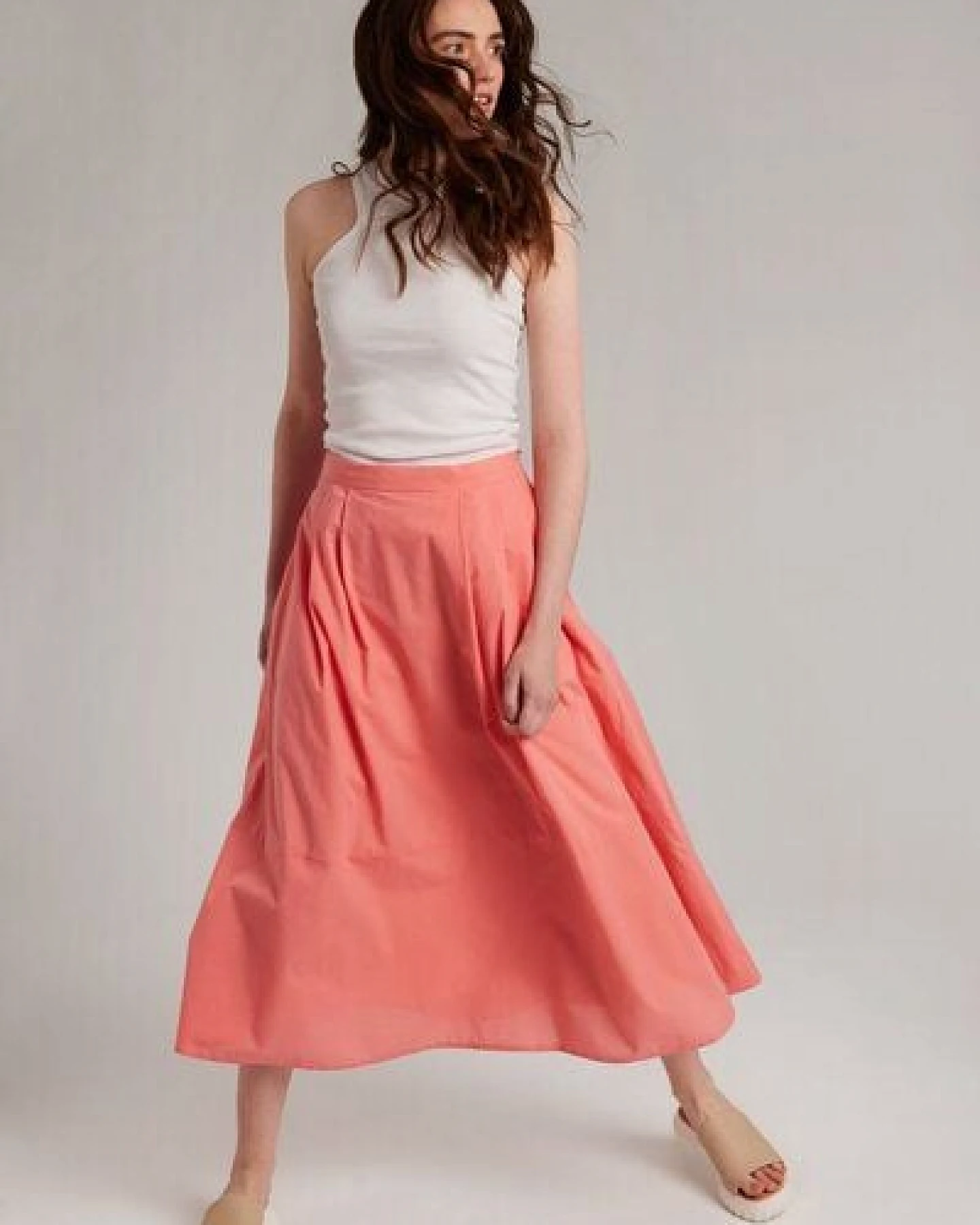Addition Sustainable Apparel Powerful Skirt, Midi-Rock aus Bio-Baumwolle – Ansicht 2
