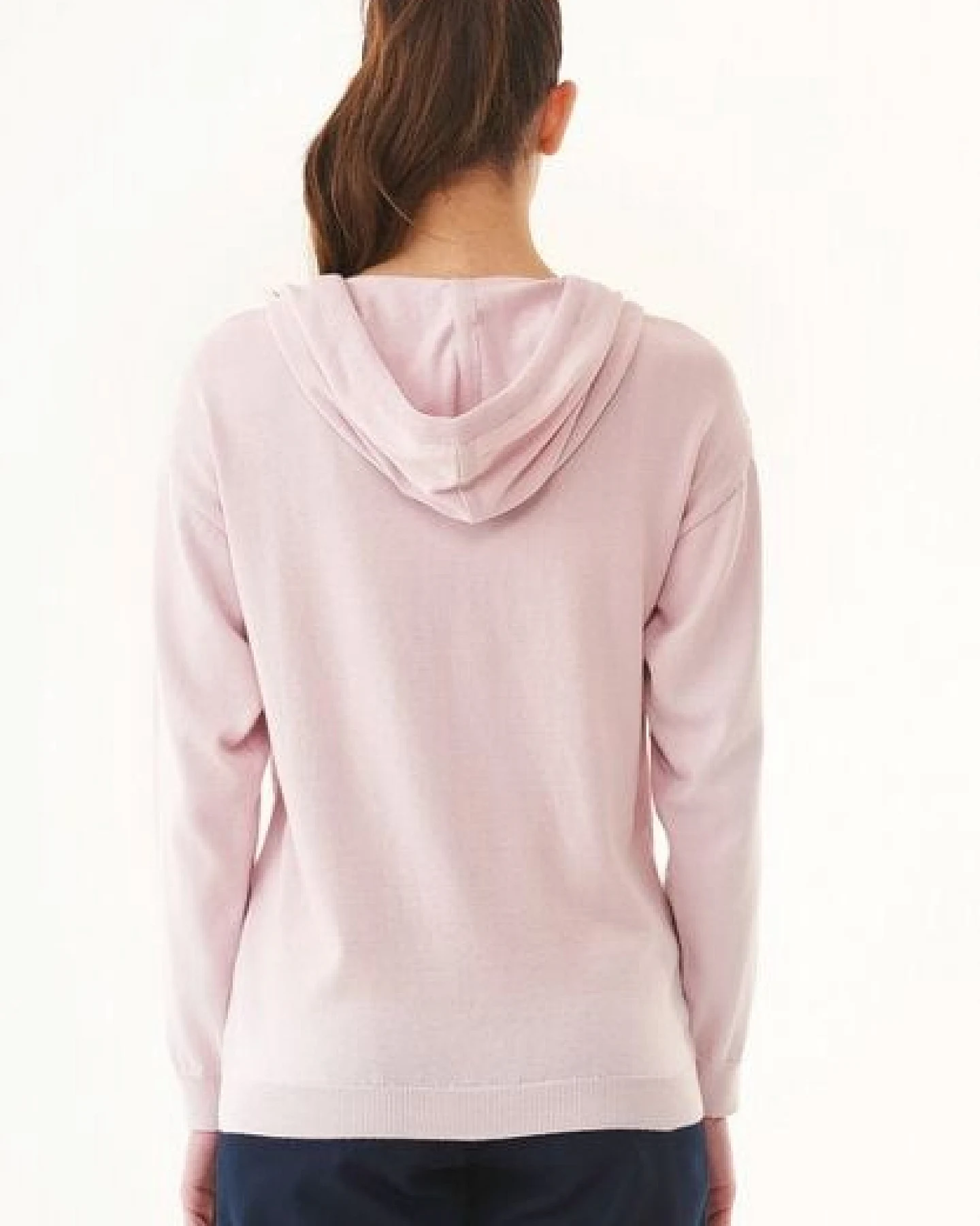 ORGANICATION Feinstrick-Hoodie aus Bio-Baumwolle – Ansicht 4