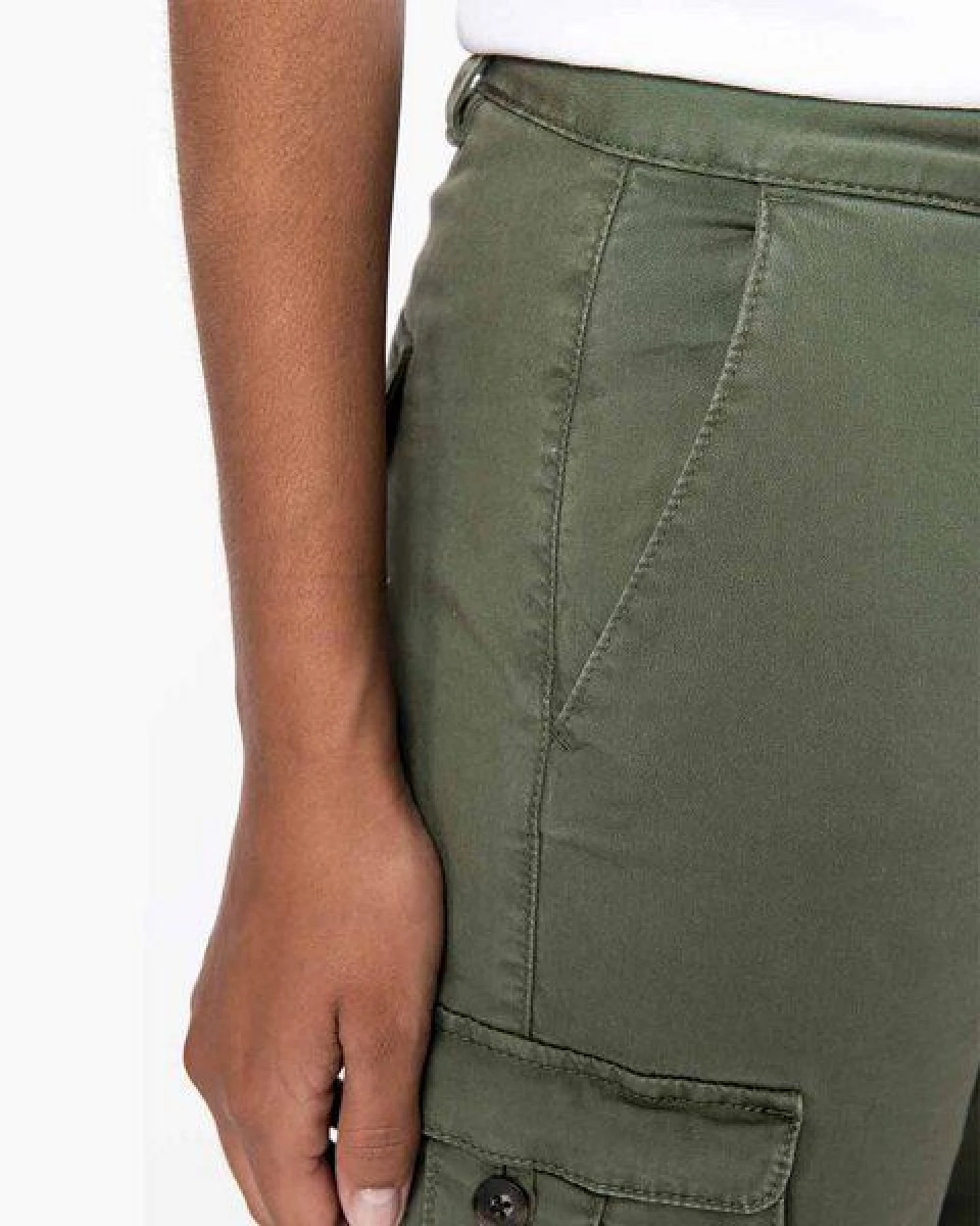 YTWOO Nachhaltige Cargohose für Damen aus Bio-Baumwolle und Elasthan für Komfort und Stil – Ansicht 3