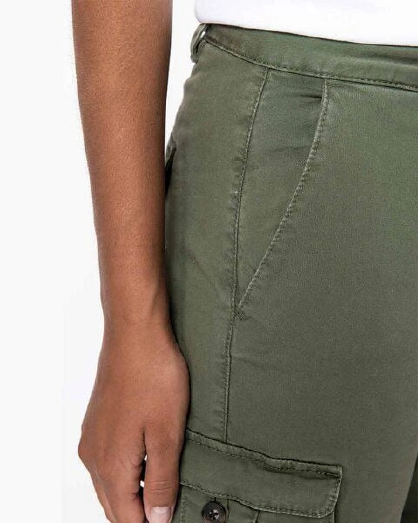 YTWOO Nachhaltige Cargohose für Damen aus Bio-Baumwolle und Elasthan für Komfort und Stil – Ansicht 3