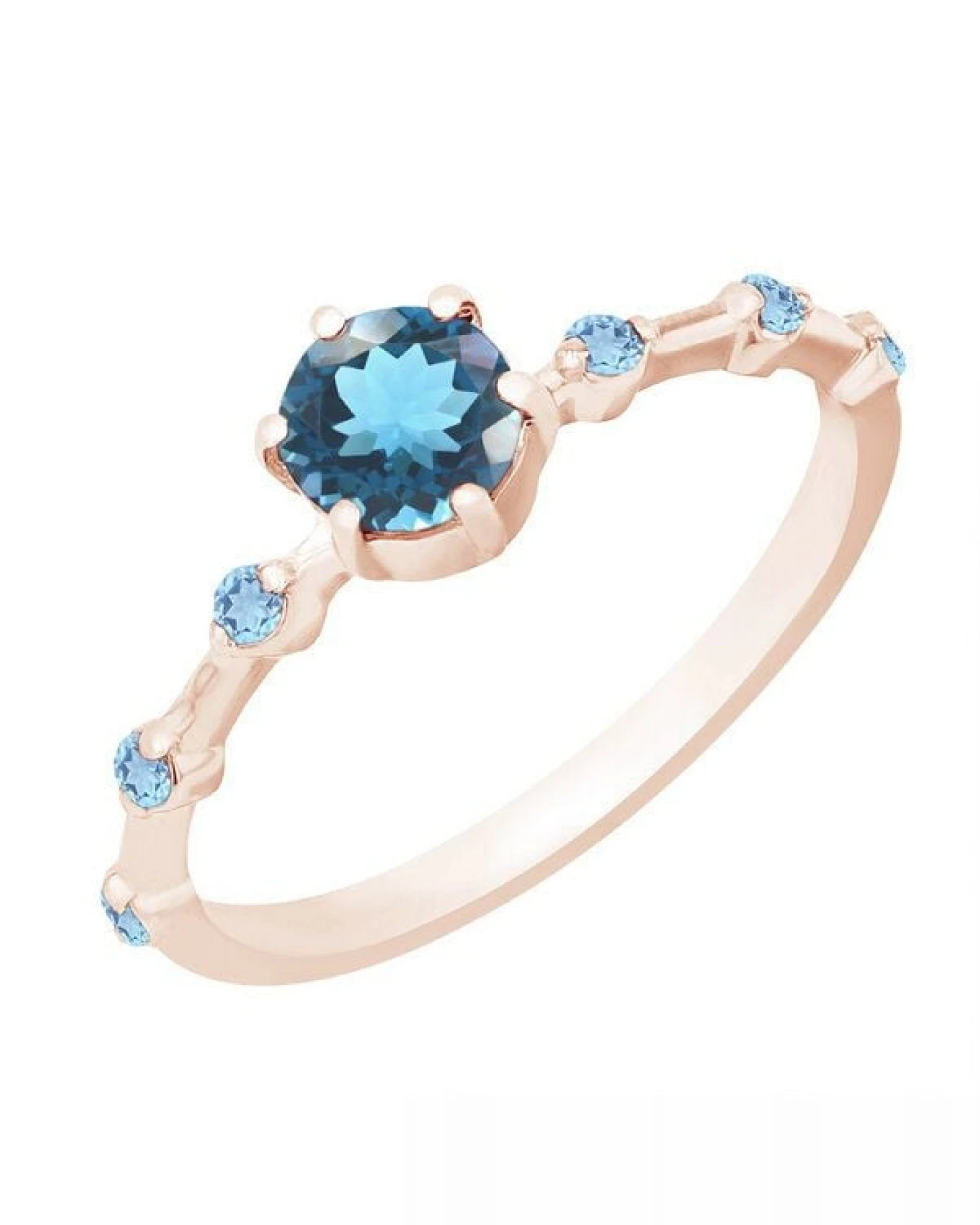 Eppi Ring mit Londoner Topasen und seitlichen Schweizer Topasen Imelda – Ansicht 2