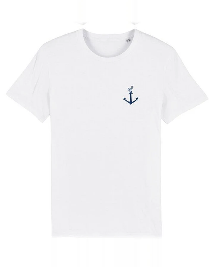Spangeltangel T-Shirt "Anker", Männershirt, Herrenshirt, bedruckt, T-Shirt, Biobaumwolle