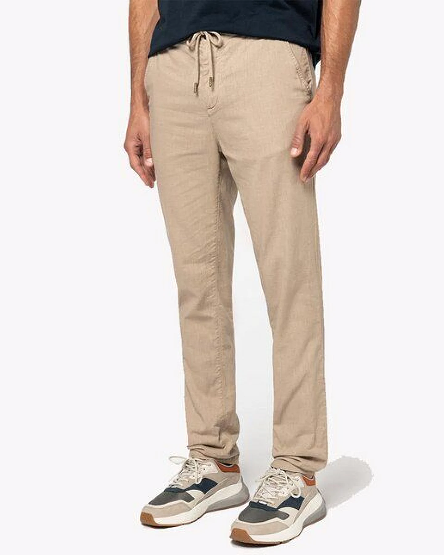 YTWOO Leichte und Nachhaltige Herren Chinohose aus Leinen und Bio-Baumwolle – Ansicht 2