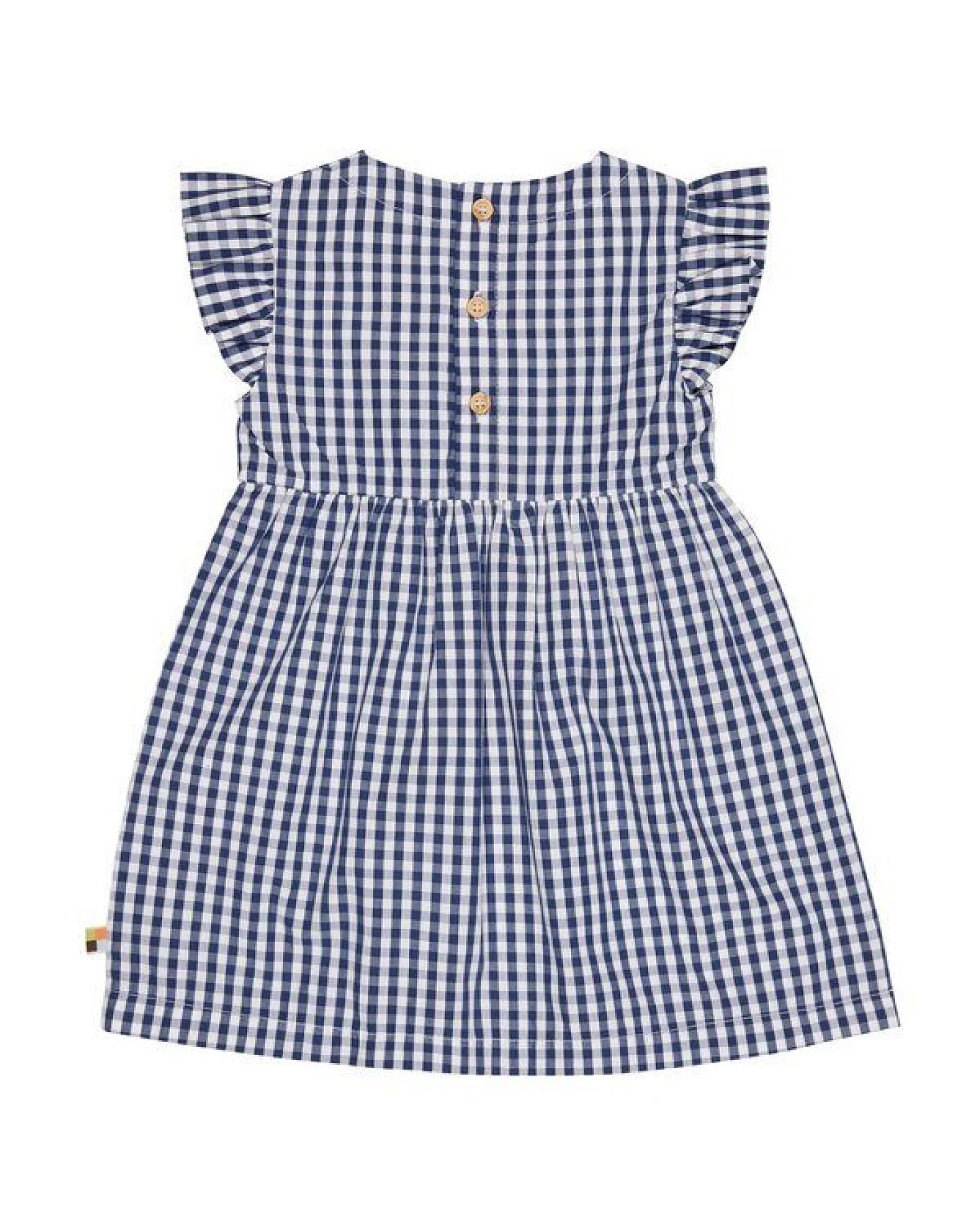 loud + proud Babys & Kinder Kleid Vichy-Karo, GOTS-zertifiziert – Ansicht 2