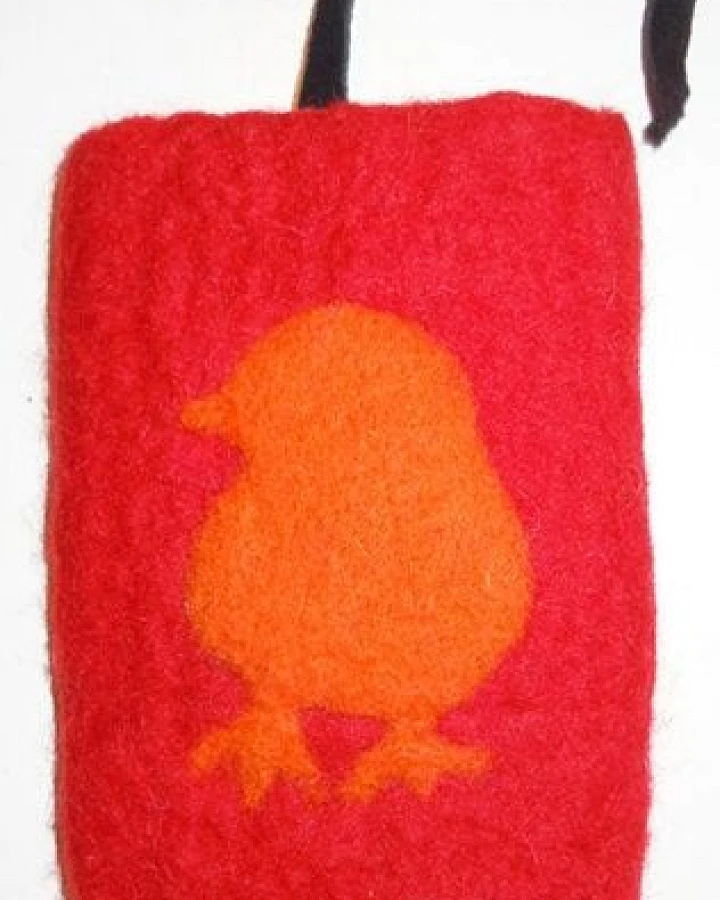 short'n'pietz handgefilzte IPhone-Hülle aus 100% Schafswolle