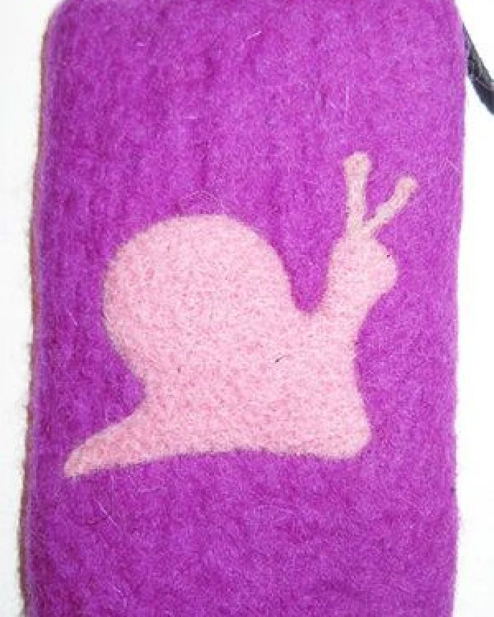 short'n'pietz handgefilzte IPhone-Hülle aus 100% Schafswolle