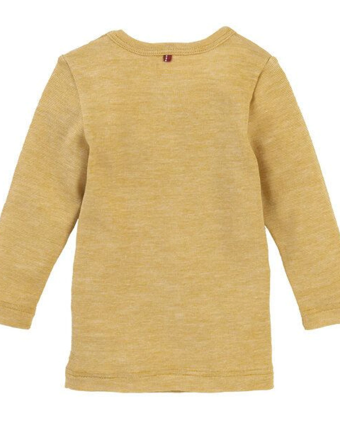 People Wear Organic Baumwolle-Wolle-Seide Langarm-Shirt, uni meliert – Ansicht 2