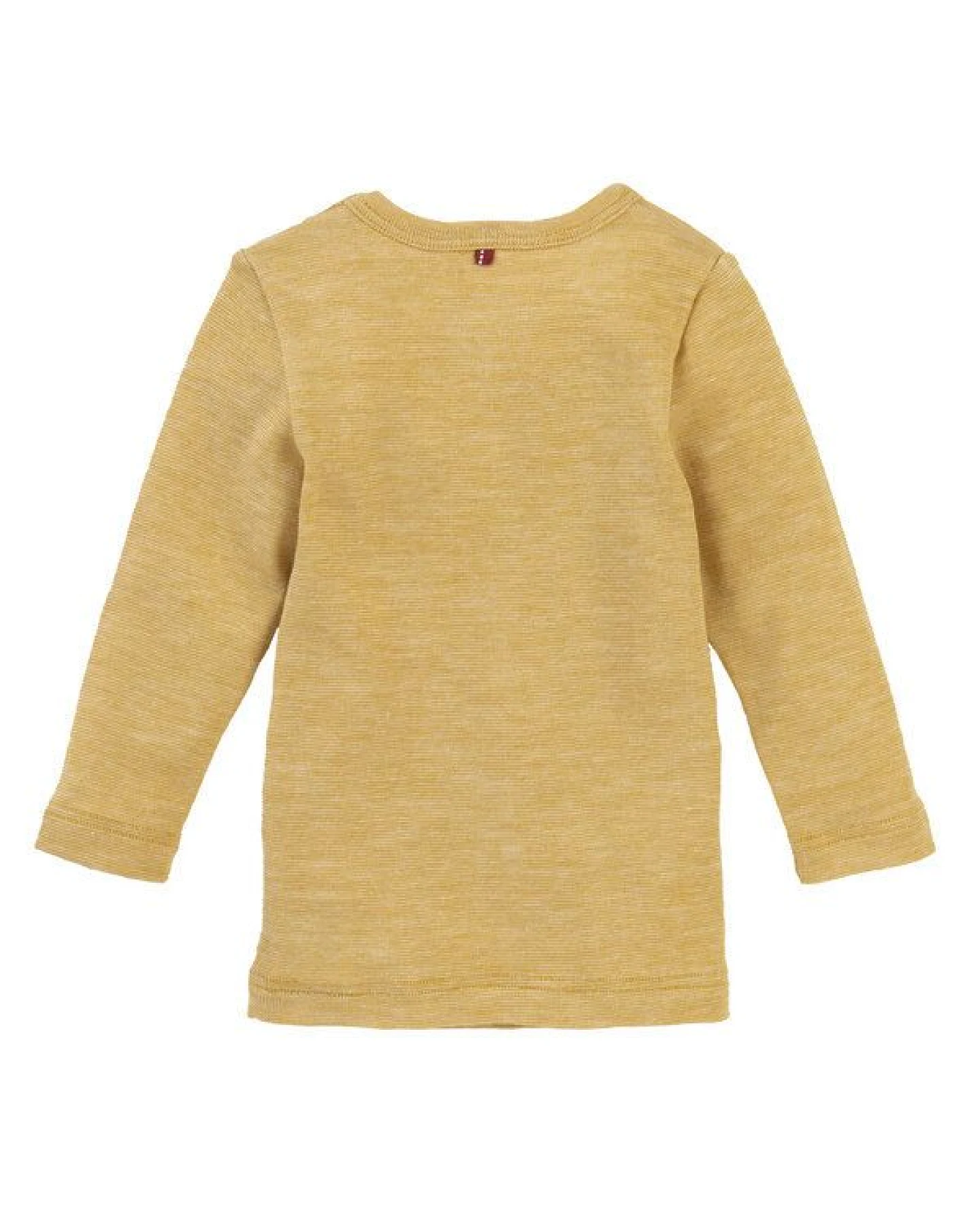 People Wear Organic Baumwolle-Wolle-Seide Langarm-Shirt, uni meliert – Ansicht 2