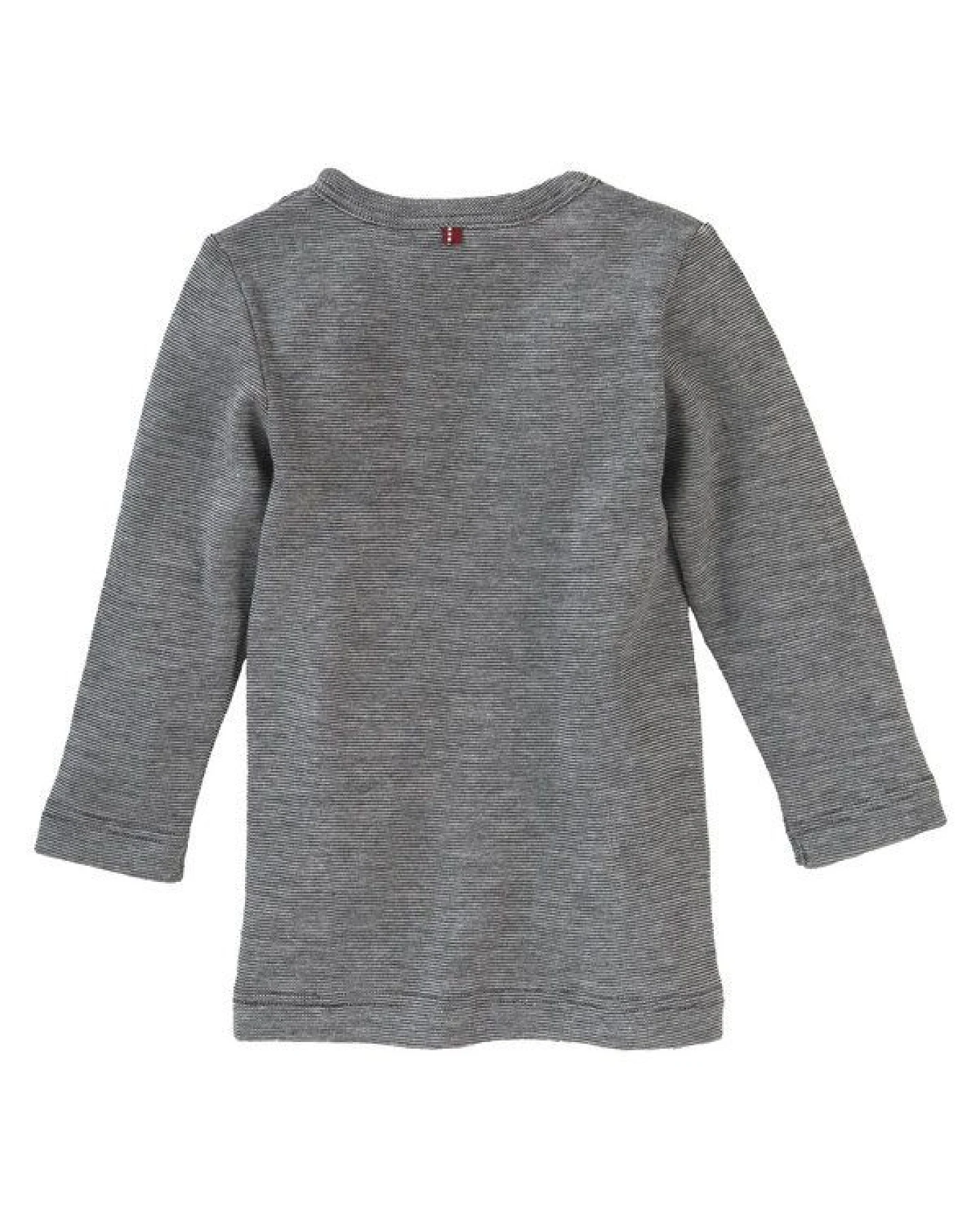People Wear Organic Baumwolle-Wolle-Seide Langarm-Shirt, uni meliert – Ansicht 2