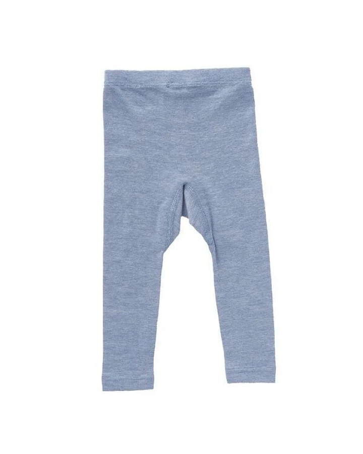 People Wear Organic Baumwolle-Wolle-Seide Legging, uni meliert