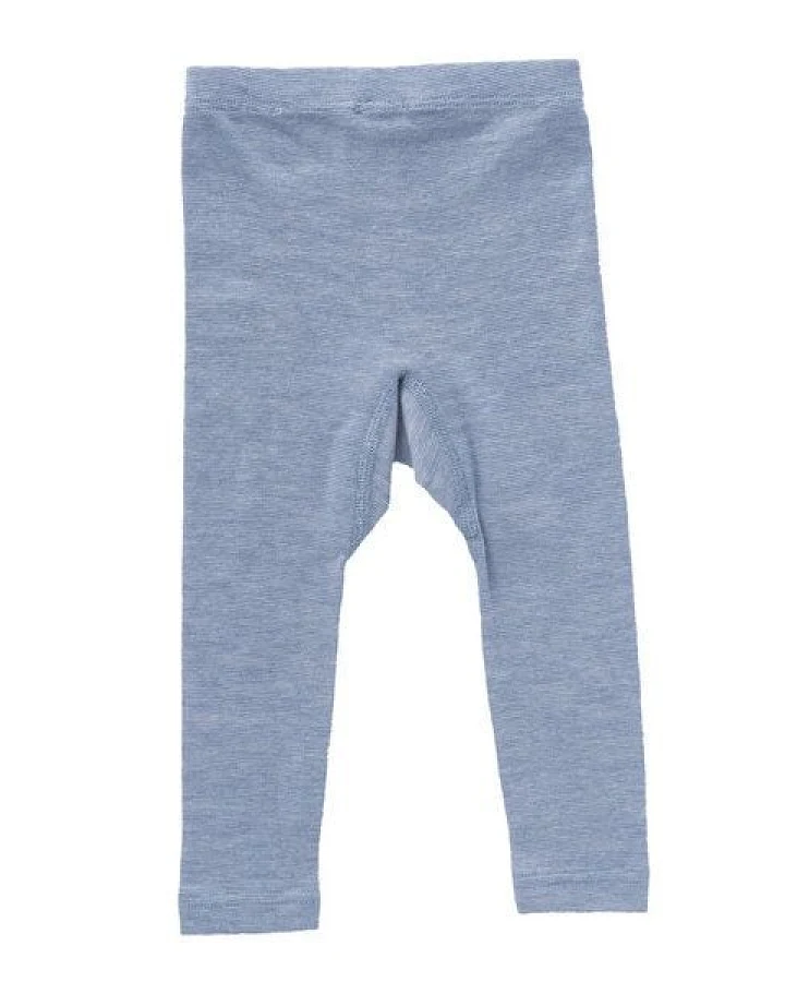 People Wear Organic Baumwolle-Wolle-Seide Legging, uni meliert