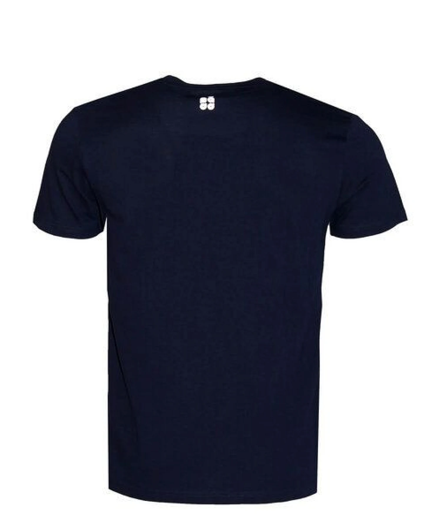 FÄDD Herren T-Shirt Rundhals aus Bio-Baumwolle "Gischt BT Sturm" Navy Blau – Ansicht 3
