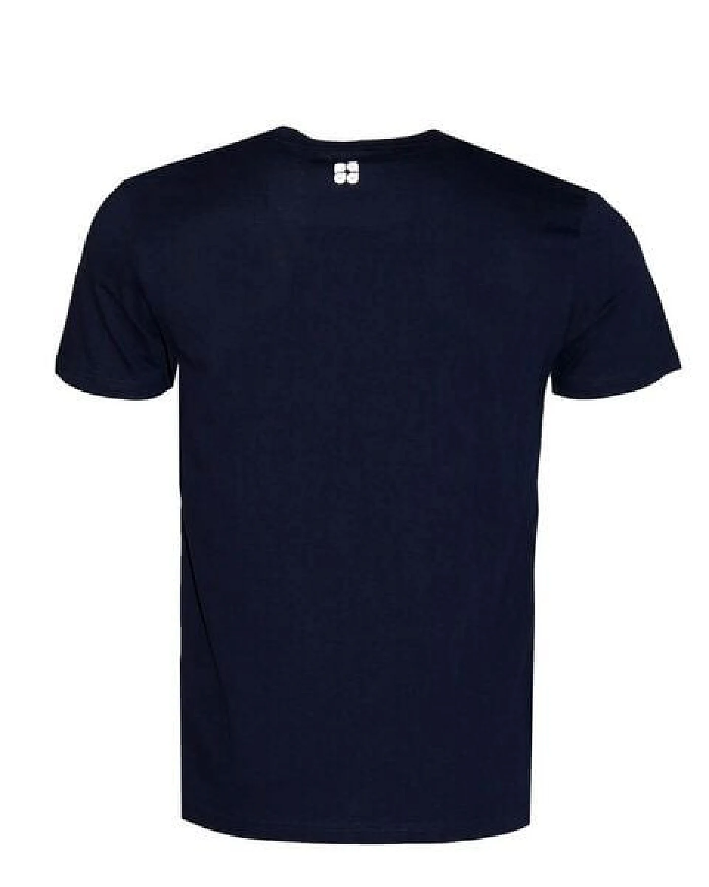 FÄDD Herren T-Shirt Rundhals aus Bio-Baumwolle "Gischt BT Sturm" Navy Blau – Ansicht 3