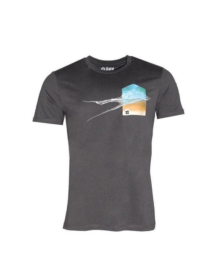 FÄDD Herren T-Shirt Rundhals aus Bio-Baumwolle "Gischt BT Still" Grau