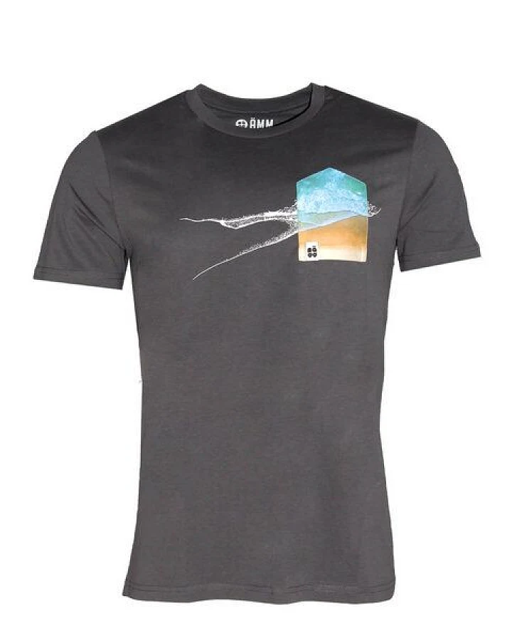 FÄDD Herren T-Shirt Rundhals aus Bio-Baumwolle "Gischt BT Still" Grau