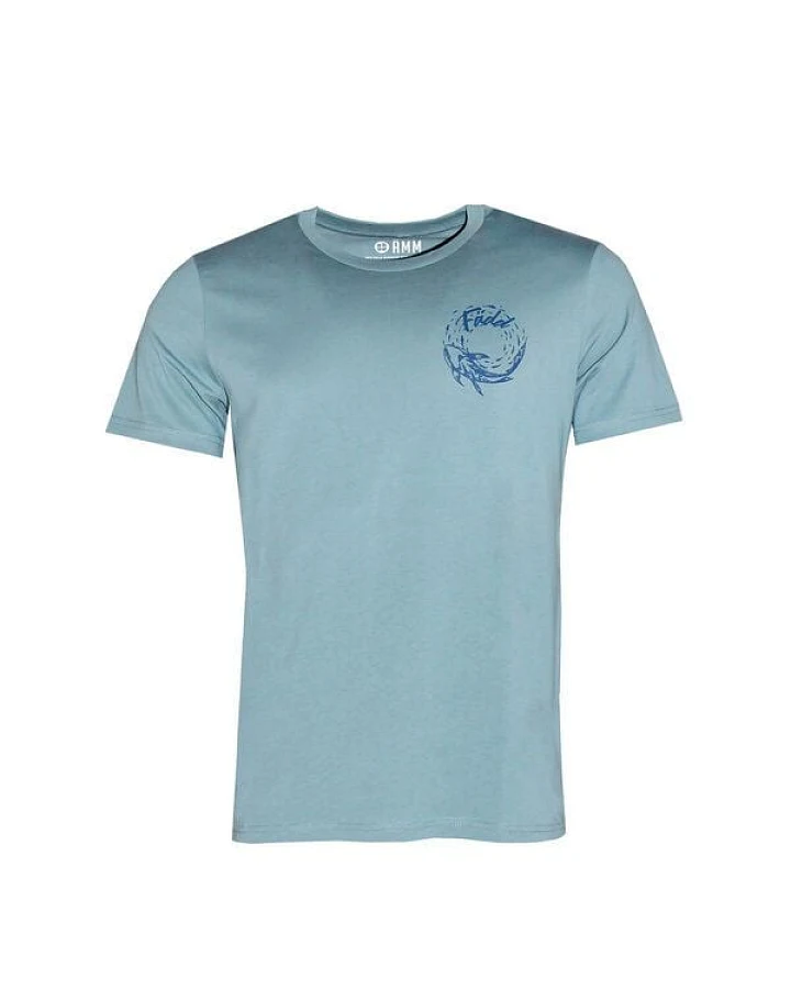 FÄDD Herren T-Shirt Rundhals aus Bio-Baumwolle "Koinardo" Hell Blau