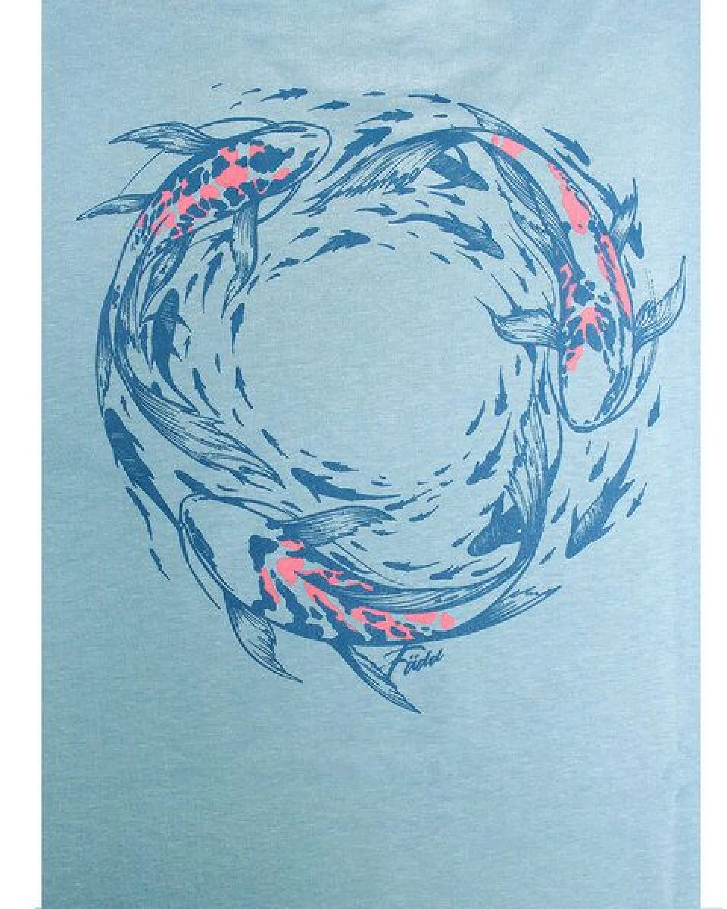 FÄDD Herren T-Shirt Rundhals aus Bio-Baumwolle "Koinardo" Hell Blau – Ansicht 3