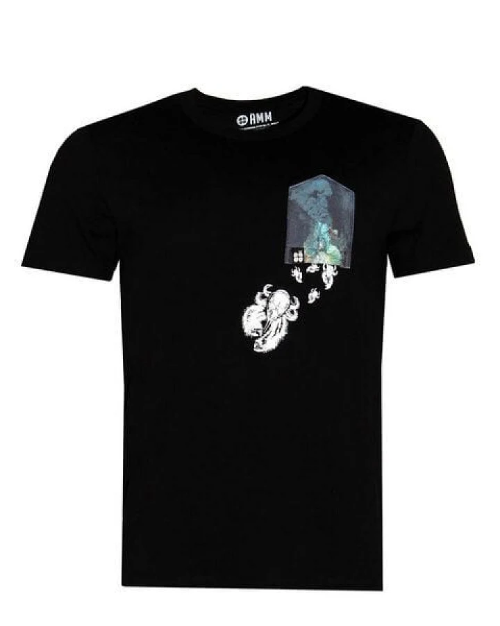 FÄDD Herren T-Shirt Rundhals aus Bio-Baumwolle "Black Smoker BT" Schwarz