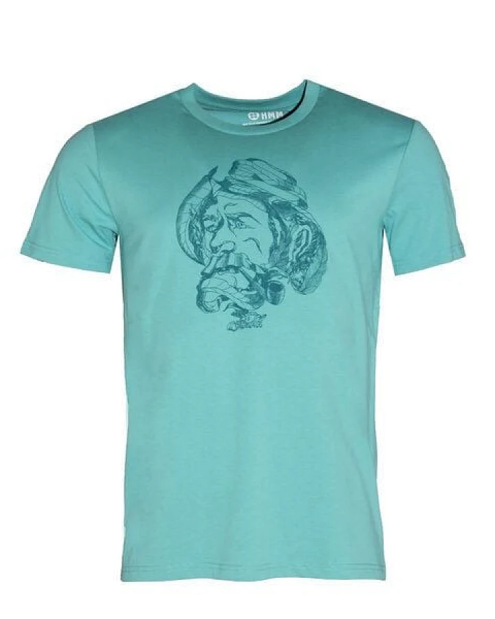 FÄDD Herren T-Shirt Rundhals aus Bio-Baumwolle "Nori Hans" Türkis Grün