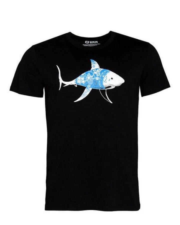 FÄDD Herren T-Shirt Rundhals aus Bio-Baumwolle "Haini" Schwarz