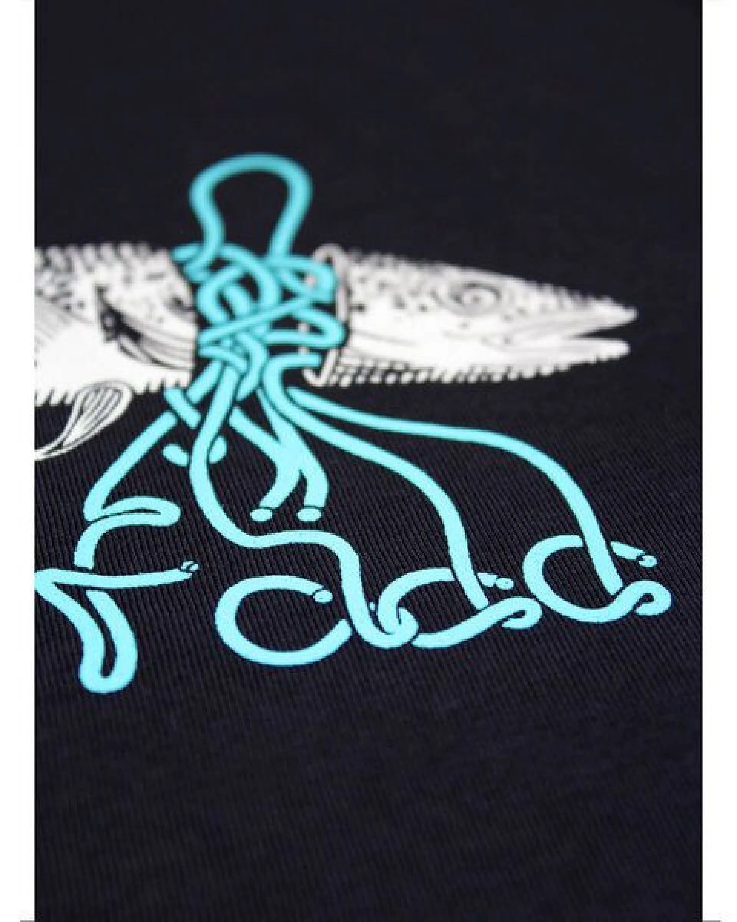 FÄDD Herren T-Shirt Rundhals aus Bio-Baumwolle "Kabeljau" Grau – Ansicht 4