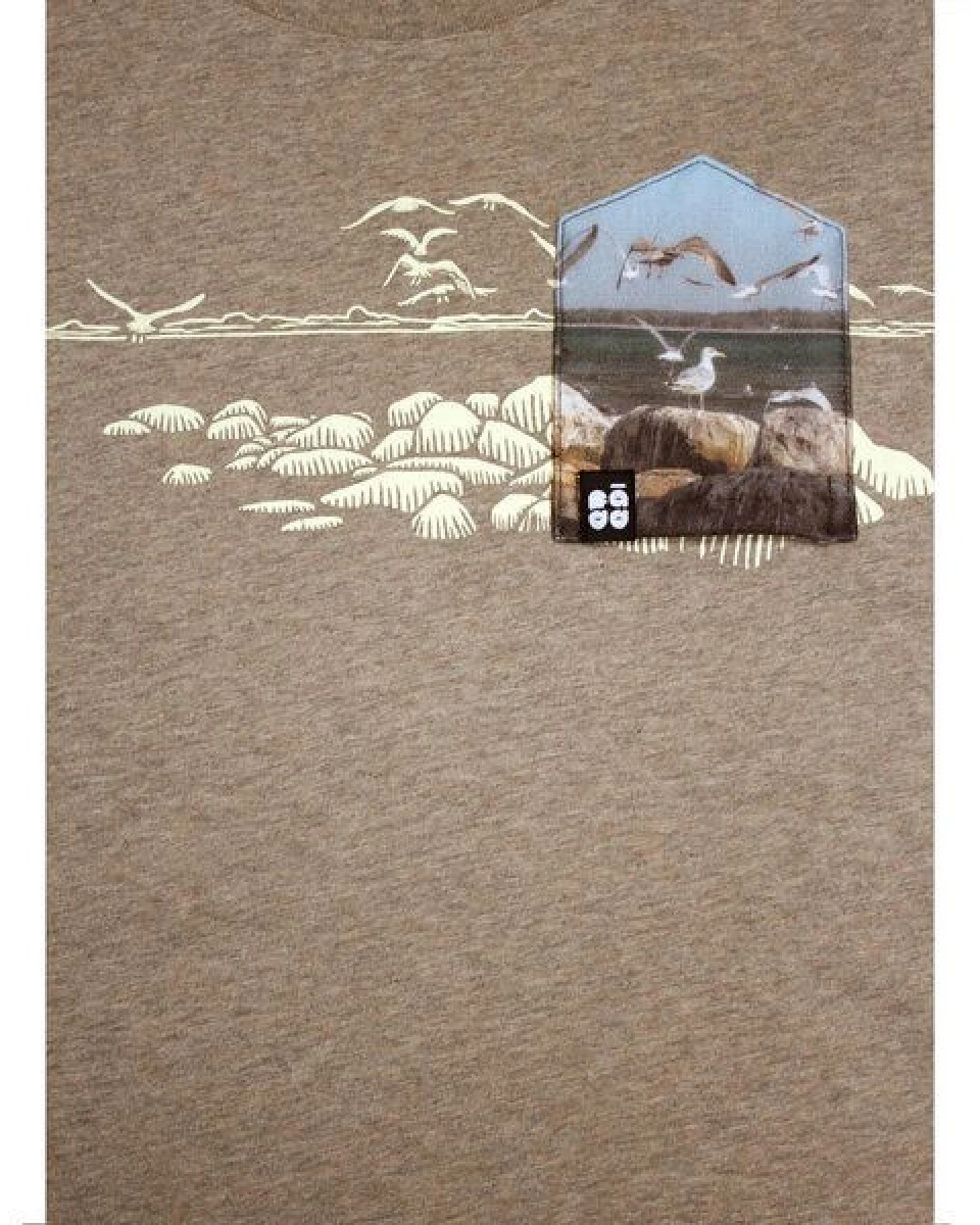 FÄDD Damen T-Shirt Rundhals aus Bio-Baumwolle "Mole BT" Sand Braun – Ansicht 2