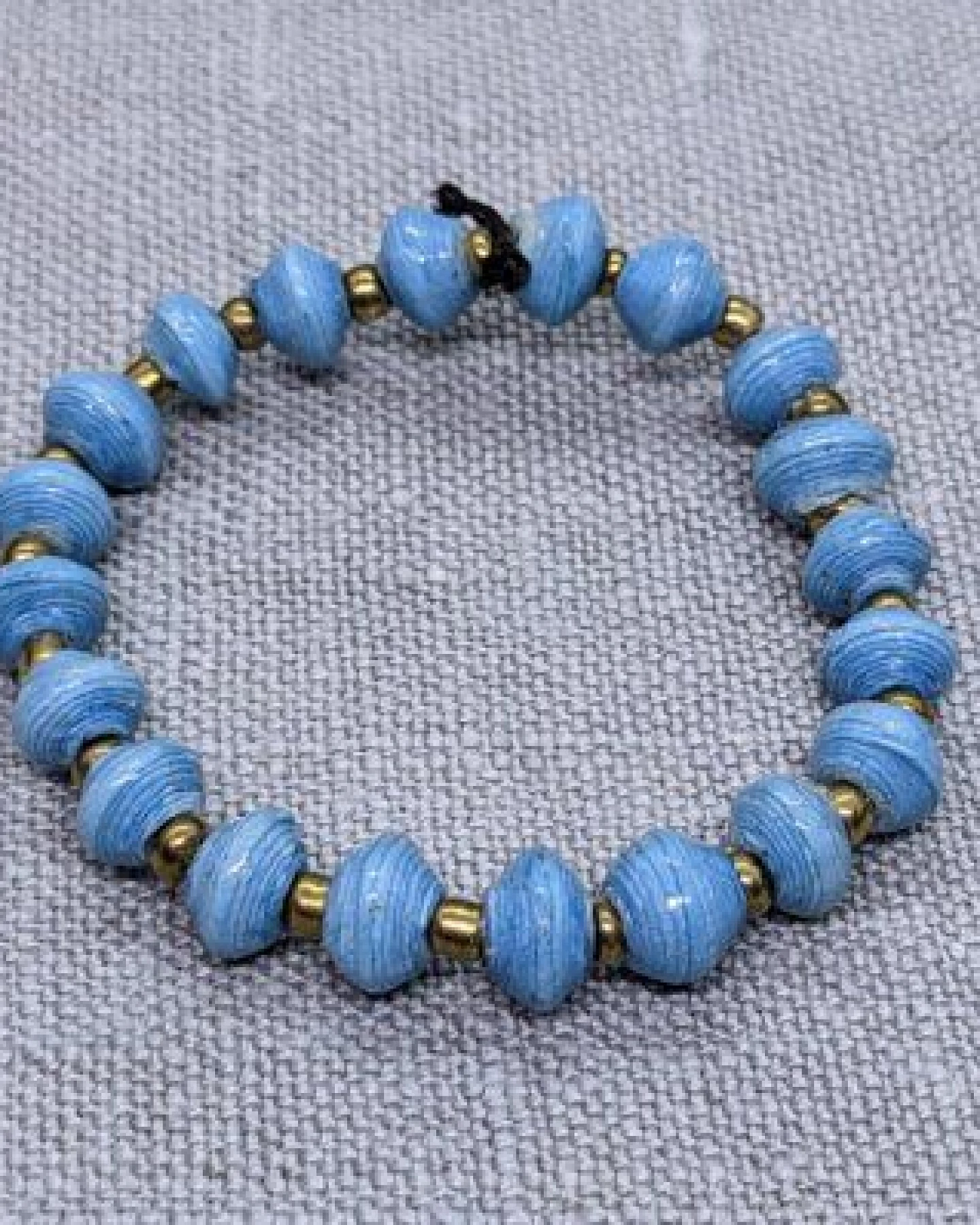 PEARLS OF AFRICA Kinderarmband aus runden Papierperlen "Mitsou" recycelt – Ansicht 2