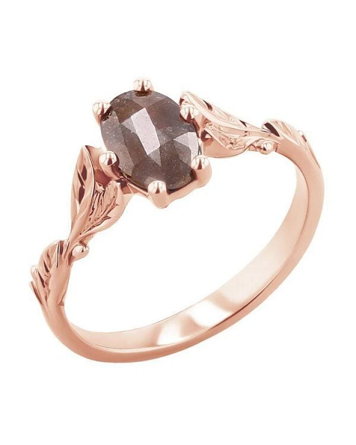 Eppi Goldener Ring / Salt and Pepper Diamanten / Dakota