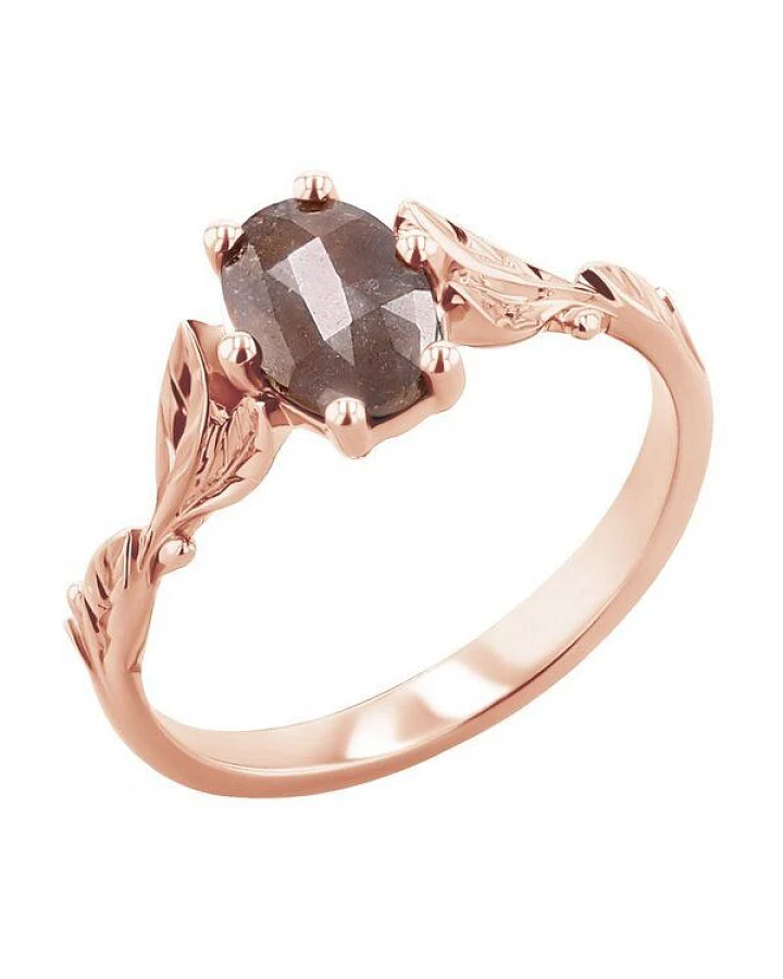 Eppi Goldener Ring / Salt and Pepper Diamanten / Dakota