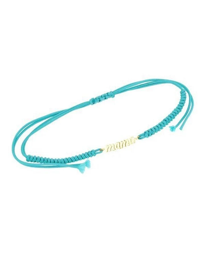 Eppi Silbernes String-Armband mit der Aufschrift Mama