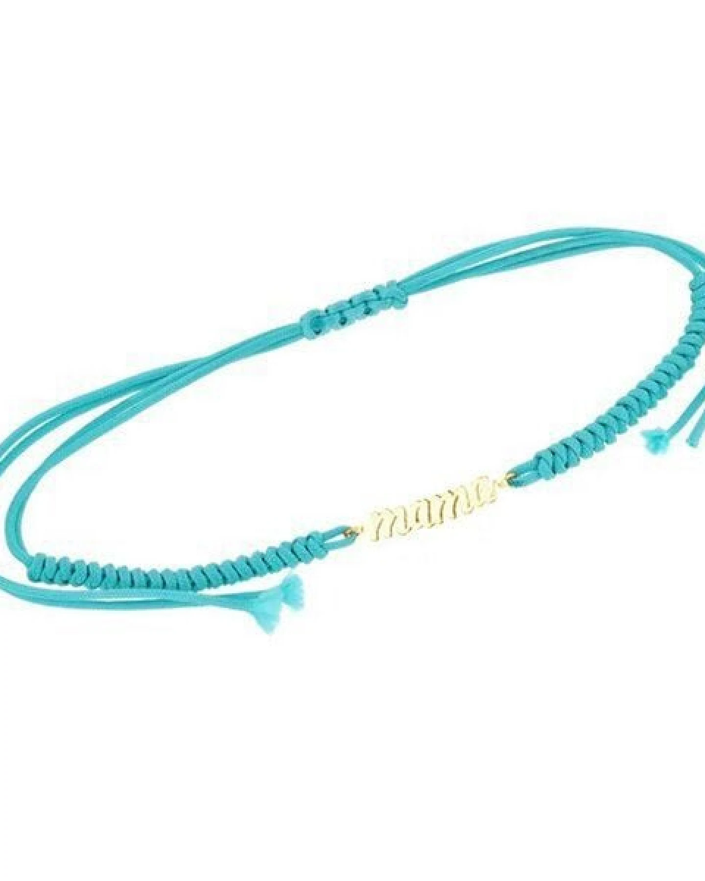 Eppi String-Armband aus Gold mit der Aufschrift Mama – Ansicht 2