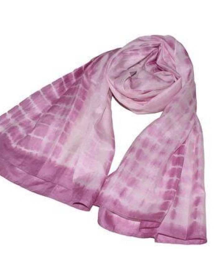 Schönes aus Indochina Seidenschal mit Shibori-Batikmuster
