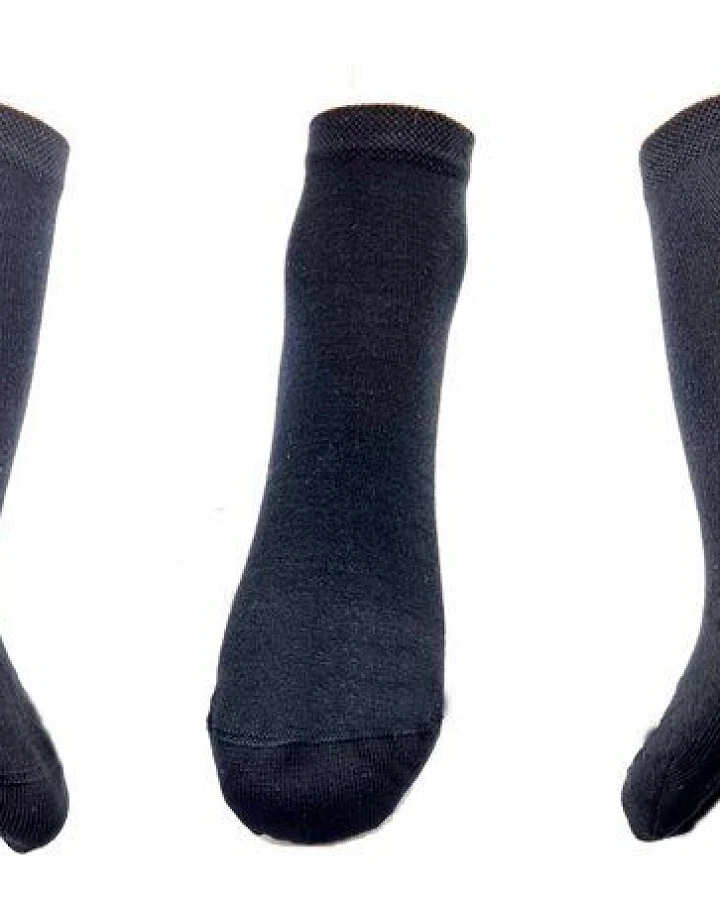 Bruno Barella Sneaker Socken aus Bambuscellulose gewonnene Viskosefaser in schwarz