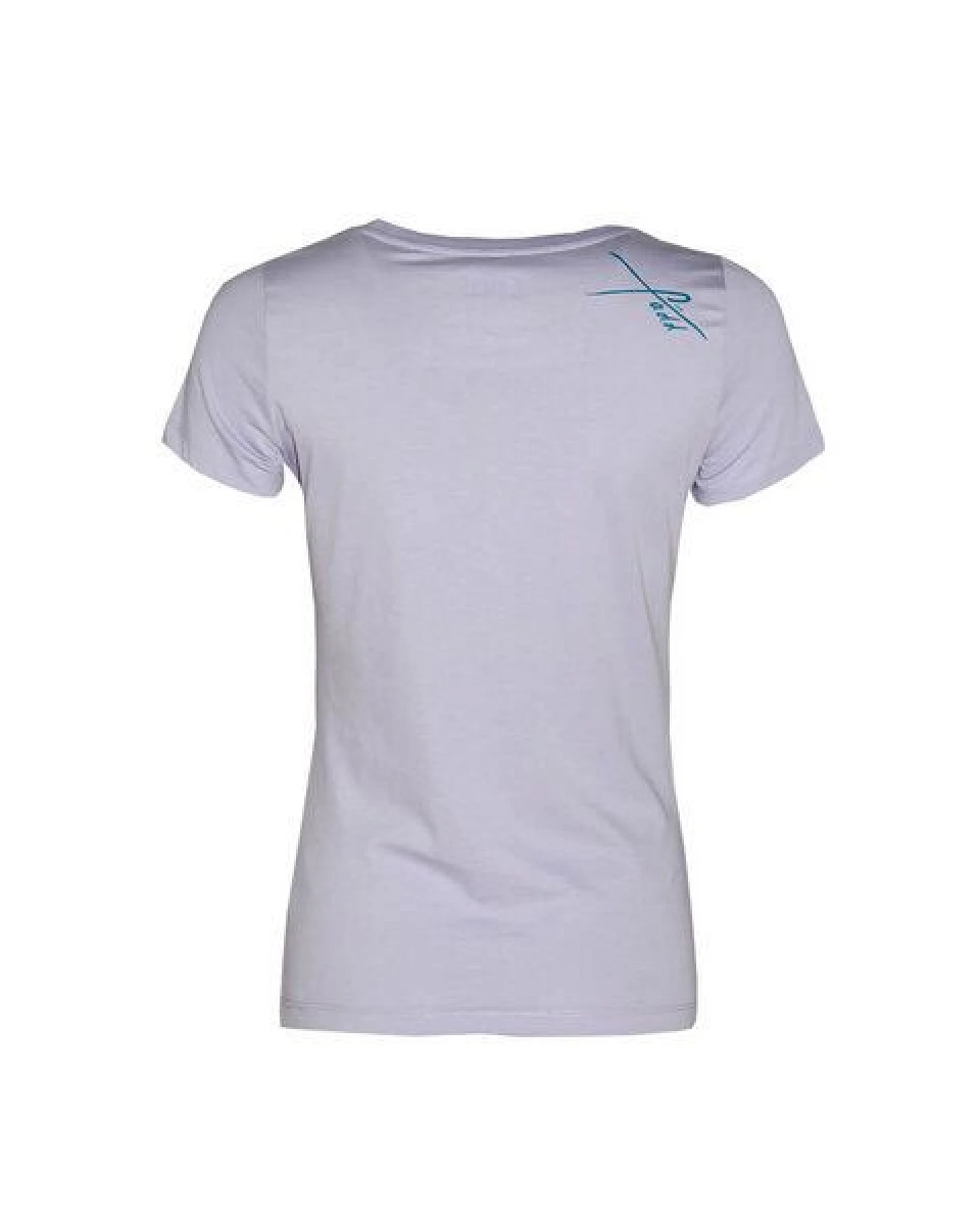 FÄDD Damen T-Shirt Rundhals aus Bio-Baumwolle "der bunte V BT" Grau – Ansicht 3