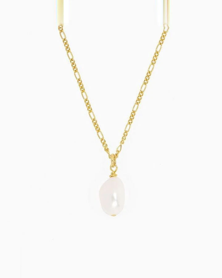 Paeoni Colors Halskette mit Perlenanhänger aus 18k Gold Vermeil & Süßwasserperle