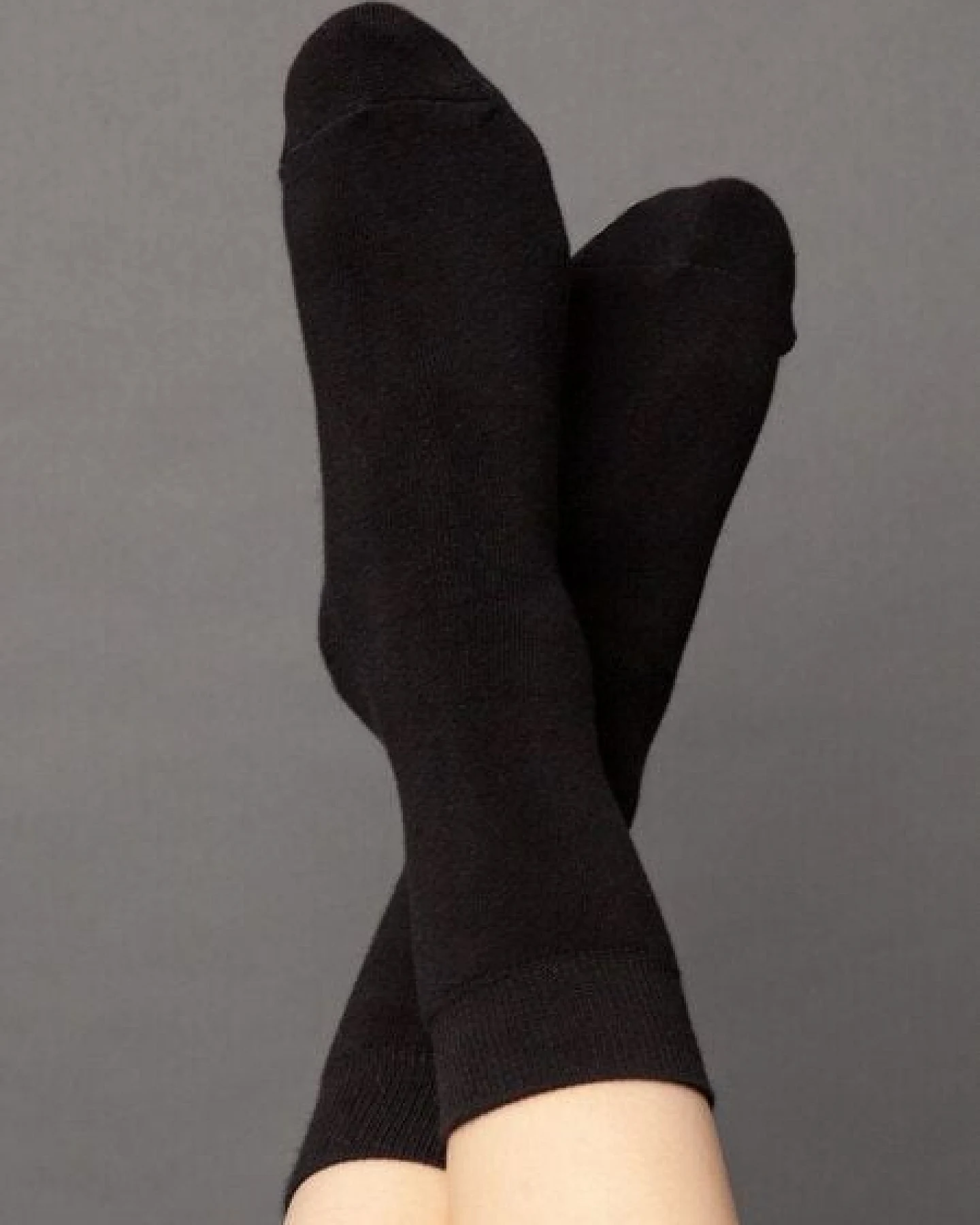 FellHerz Kuschel-Socken mit Bio-Baumwolle schwarz – Ansicht 4