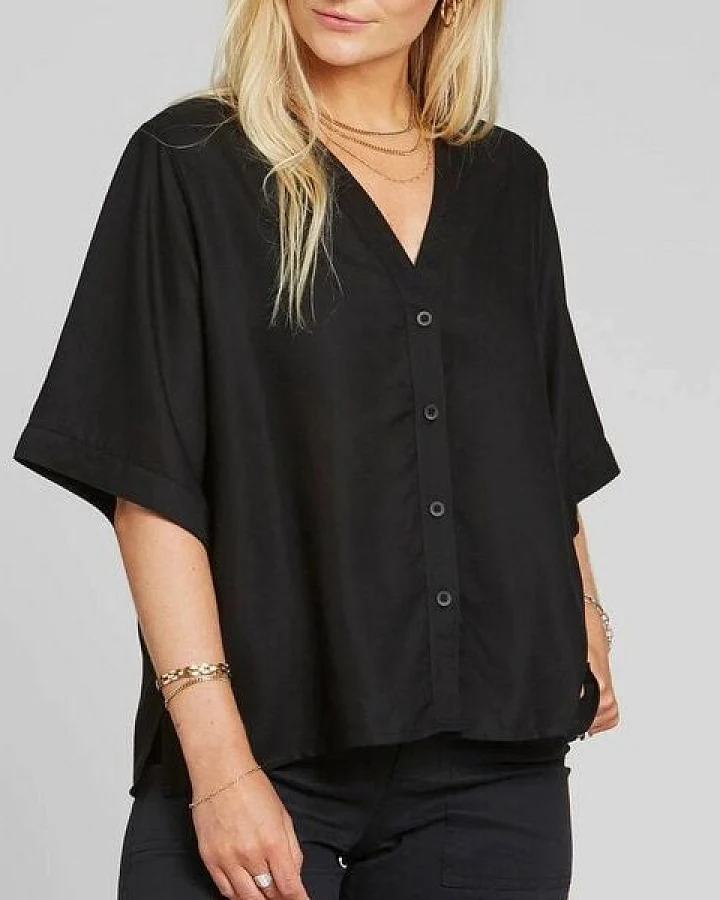 DEDICATED Bluse Odense - Black